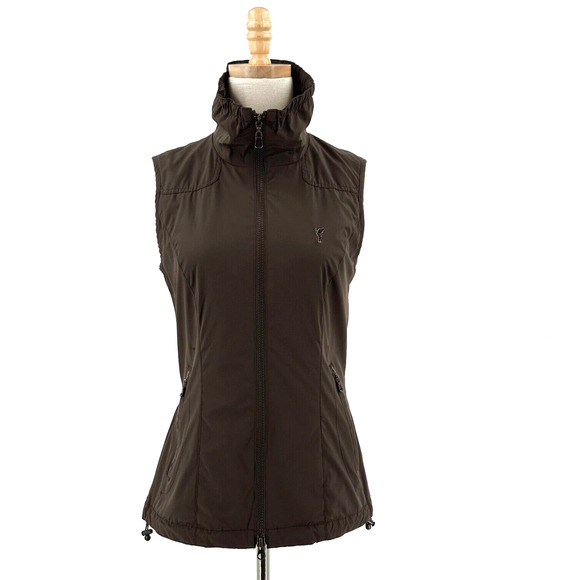 Golfino Womens Zip Vest Size 6 Preppy Golf Active Windbreaker Outdoors Pockets - Picture 1 of 8